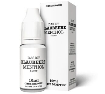 Blaubeere Menthol Liquid Das ist Dampfen