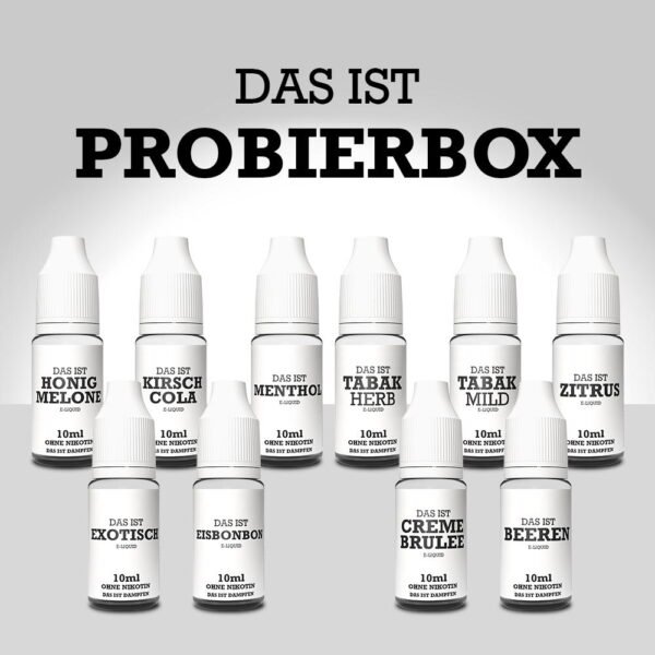 Liquid Probierbox Das ist Dampfen