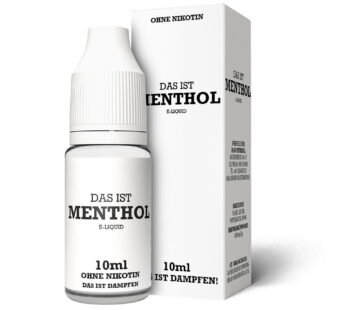 Menthol Liquid Das ist Dampfen